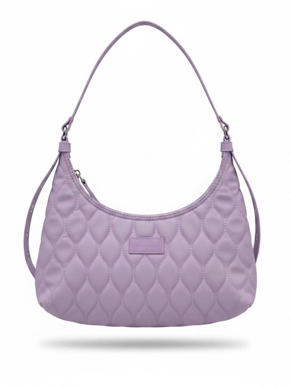 Lilac Quilted Shoulder Bag - Elegant Women's Shoulder Handbag